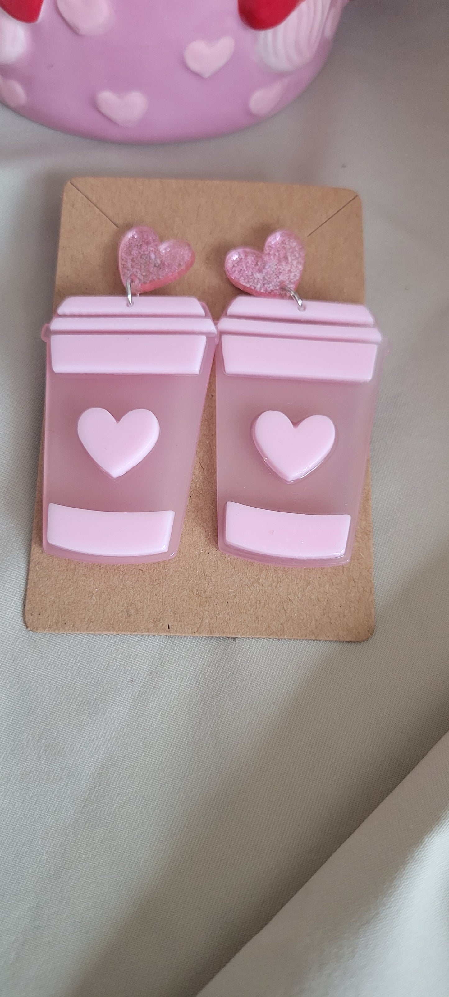 Valentine's Day Java Heart Earrings